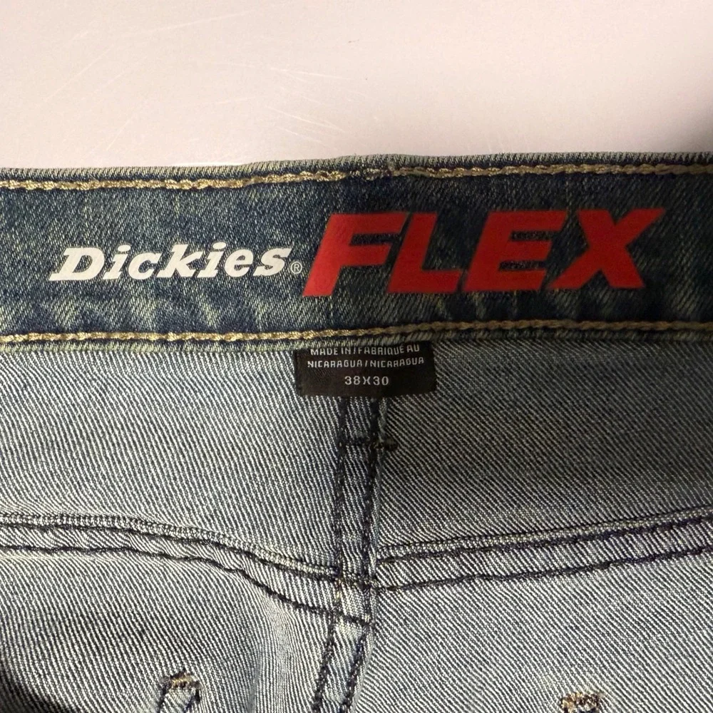 Dickies FLEX Jeans 38x30 Blue Straight Leg Denim Pants‎ Workwear 2 pair bundle